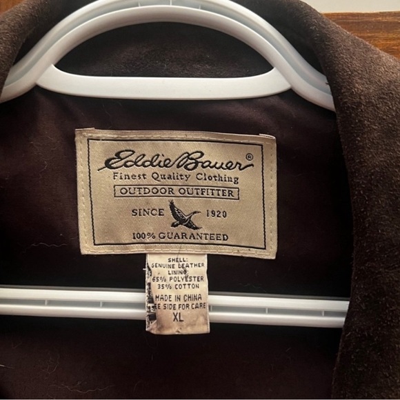 Eddie Bauer suede leather coat - Picture 3 of 3